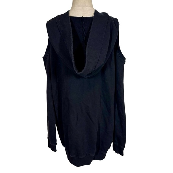 FAITH CONNEXION Hooded Cut Out Sweatshirt Dress Sailor Hooded Sweater in Black - Picture 9 of 12